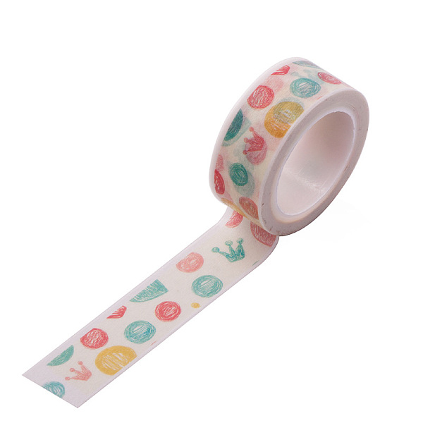 PandaHall DIY Scrapbook Decorative Paper Tapes, Adhesive Tapes, Circle & Crown, White, 15mm, 5m/roll(5.46yards/roll) Paper White
PandaHall DIY Scrapbook Decorative Paper Tapes, Adhesive Tapes, Circle & Crown, White, 15mm, 5m/roll(5.46yards/roll) Paper White