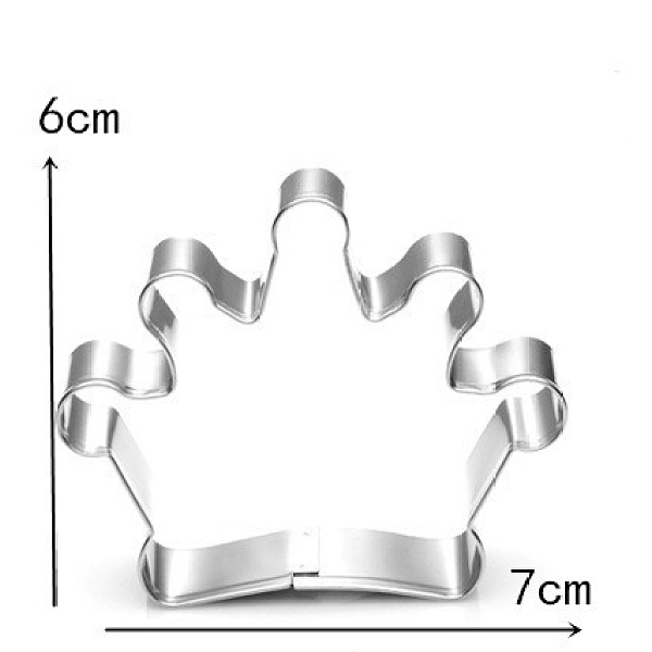 PandaHall 304 Stainless Steel Cookie Cutters, Cookies Moulds, DIY Biscuit Baking Tool, Crown, Stainless Steel Color, 60x70mm 304 Stainless...
PandaHall 304 Stainless Steel Cookie Cutters, Cookies Moulds, DIY Biscuit Baking Tool, Crown, Stainless Steel Color, 60x70mm 304 Stainless...