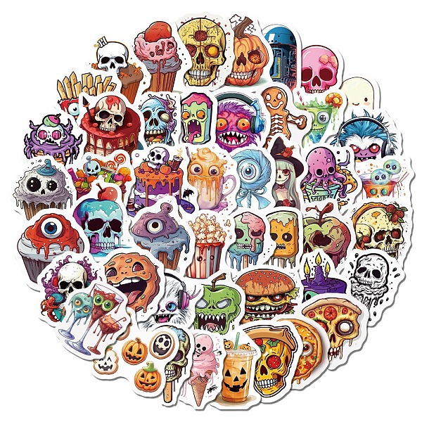 PandaHall 50Pcs Halloween PVC Self-Adhesive Stickers, Waterproof Decals, for DIY Albums Diary, Laptop Decoration Cartoon Scrapbooking, Food...
PandaHall 50Pcs Halloween PVC Self-Adhesive Stickers, Waterproof Decals, for DIY Albums Diary, Laptop Decoration Cartoon Scrapbooking, Food...