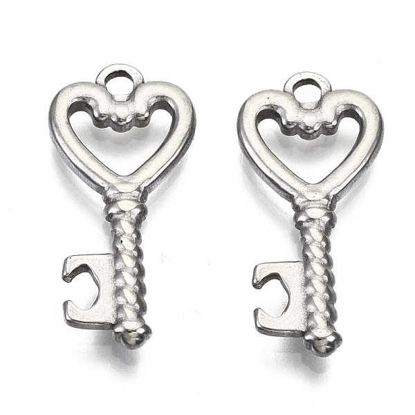 PandaHall 304 Stainless Steel Pendants, Heart Key, Stainless Steel Color, 22x10x2mm, Hole: 1.6mm 304 Stainless Steel Key
PandaHall 304 Stainless Steel Pendants, Heart Key, Stainless Steel Color, 22x10x2mm, Hole: 1.6mm 304 Stainless Steel Key