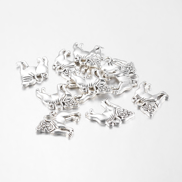 PandaHall Tibetan Style Alloy Puppy Pendants, Cadmium Free & Lead Free, Bulldog, Antique Silver Color, Size: about 16mm long, 15mm wide, 2mm...
PandaHall Tibetan Style Alloy Puppy Pendants, Cadmium Free & Lead Free, Bulldog, Antique Silver Color, Size: about 16mm long, 15mm wide, 2mm...