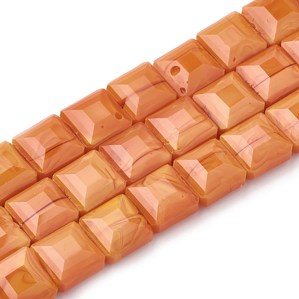 PandaHall Opaque Solid Color Glass Beads Strands, Faceted, Square, Orange, 8.5~9x8.5~9x5mm, Hole: 1~1.2mm, about 35pcs/strand, 13.77 inch...
PandaHall Opaque Solid Color Glass Beads Strands, Faceted, Square, Orange, 8.5~9x8.5~9x5mm, Hole: 1~1.2mm, about 35pcs/strand, 13.77 inch...