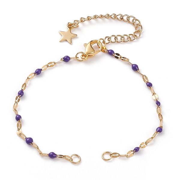 PandaHall Vacuum Plating 304 Stainless Steel Link Chain Bracelet Making, with Enamel, Lobster Claw Clasps & Chain Extender & Jump Rings...
PandaHall Vacuum Plating 304 Stainless Steel Link Chain Bracelet Making, with Enamel, Lobster Claw Clasps & Chain Extender & Jump Rings...