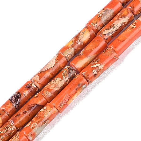 PandaHall Dyed Synthetic Imperial Jasper Beads Strands, Column, Dark Orange, 17x6mm, Hole: 1.5mm, about 24pcs/strand, 16.14''(41cm) Imperial...
PandaHall Dyed Synthetic Imperial Jasper Beads Strands, Column, Dark Orange, 17x6mm, Hole: 1.5mm, about 24pcs/strand, 16.14''(41cm) Imperial...