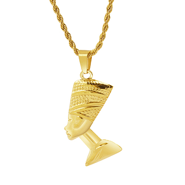 PandaHall Stainless Steel Pendant Necklaces, Women Shape, Real 18K Gold Plated, 17.72 inch(45cm) Stainless Steel Human
PandaHall Stainless Steel Pendant Necklaces, Women Shape, Real 18K Gold Plated, 17.72 inch(45cm) Stainless Steel Human