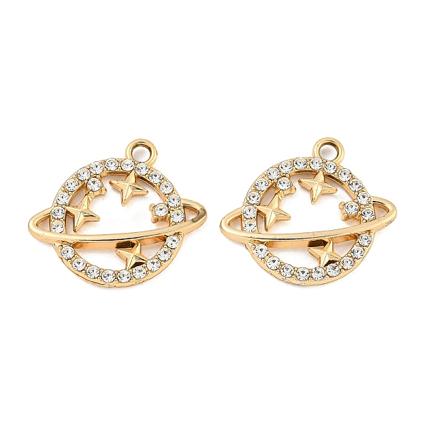PandaHall UV Plating Alloy Rhinestone Pendants, Planet, Golden, 21x22x3mm, Hole: 2.2mm Alloy+Rhinestone Planet Clear
PandaHall UV Plating Alloy Rhinestone Pendants, Planet, Golden, 21x22x3mm, Hole: 2.2mm Alloy+Rhinestone Planet Clear