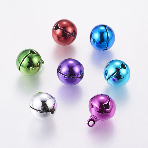 PandaHall Brass Bell Pendants, Christmas Bauble, Round, Mixed Color, Size: about 14mm in diameter, 18mm long, hole: 2mm Brass Round..., Multicolor
PandaHall Brass Bell Pendants, Christmas Bauble, Round, Mixed Color, Size: about 14mm in diameter, 18mm long, hole: 2mm Brass Round..., Multicolor