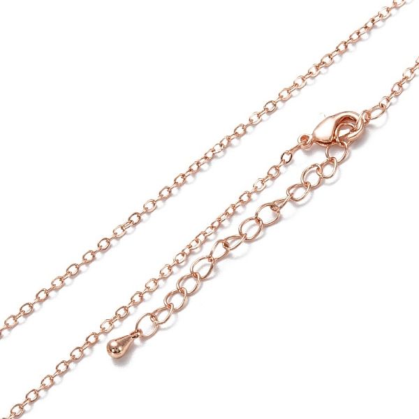 PandaHall Brass Cable Chain Necklaces, Long-Lasting Plated, Real Rose Gold Plated, 16.34 inch(41.5cm) Brass
PandaHall Brass Cable Chain Necklaces, Long-Lasting Plated, Real Rose Gold Plated, 16.34 inch(41.5cm) Brass
