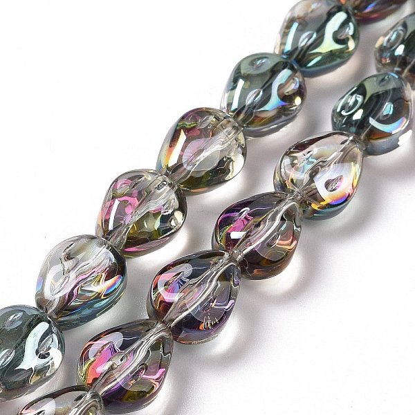 PandaHall Transparent Electroplate Glass Beads Strands, Rainbow Plated, Teardrop, Pale Turquoise, 11x9x6.6mm, Hole: 1.1mm, about...
PandaHall Transparent Electroplate Glass Beads Strands, Rainbow Plated, Teardrop, Pale Turquoise, 11x9x6.6mm, Hole: 1.1mm, about...