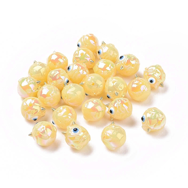 PandaHall UV Plating Rainbow Iridescent Acrylic Beads, Demon with Evil Eye, Pale Goldenrod, 11.5x13x12mm, Hole: 1.6mm Acrylic Others
PandaHall UV Plating Rainbow Iridescent Acrylic Beads, Demon with Evil Eye, Pale Goldenrod, 11.5x13x12mm, Hole: 1.6mm Acrylic Others