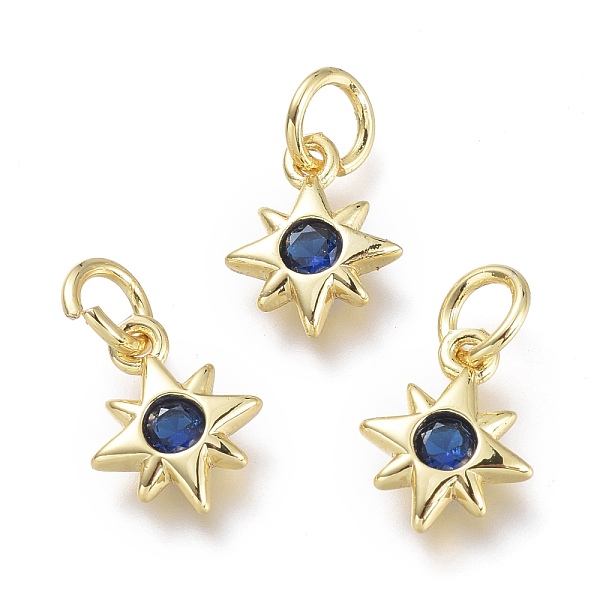PandaHall Brass Micro Pave Cubic Zirconia Pendants, with Jump Rings, Star, Real 18K Gold Plated, Midnight Blue, 10x8x2mm, Hole: 3.5mm...
PandaHall Brass Micro Pave Cubic Zirconia Pendants, with Jump Rings, Star, Real 18K Gold Plated, Midnight Blue, 10x8x2mm, Hole: 3.5mm...