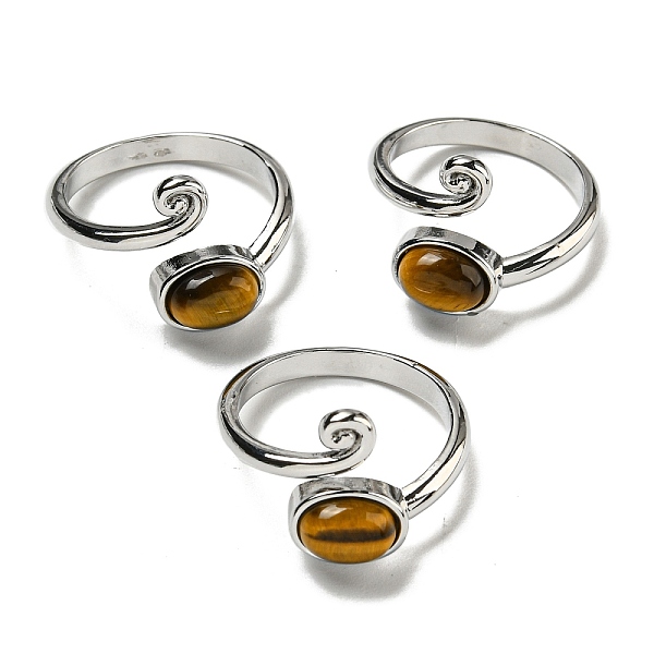 PandaHall Natural Tiger EyeAdjustable Rings, with Platinum Brass Findings, Long-Lasting Plated, Jewely for Women, Oval, Adjustable Tiger Eye...
PandaHall Natural Tiger EyeAdjustable Rings, with Platinum Brass Findings, Long-Lasting Plated, Jewely for Women, Oval, Adjustable Tiger Eye...