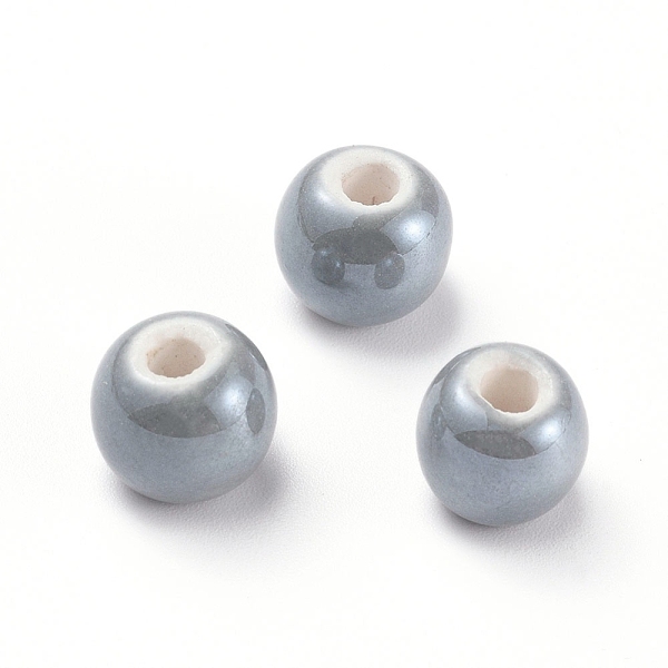 PandaHall Handmade Porcelain Beads, Pearlized, Round, Slate Gray, 8mm, Hole: 2mm Porcelain Round Gray
PandaHall Handmade Porcelain Beads, Pearlized, Round, Slate Gray, 8mm, Hole: 2mm Porcelain Round Gray