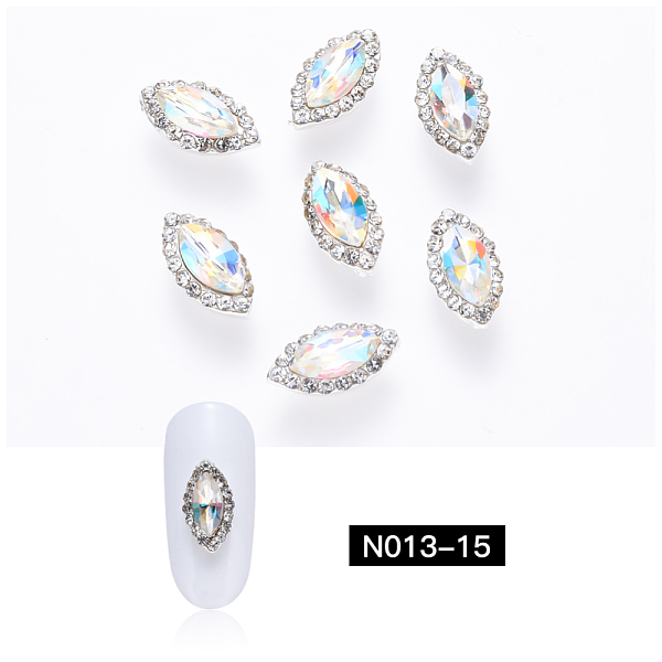 PandaHall K9 Glass Rhinestone Cabochons, with Platinum Plated Alloy Tray Settings, Nail Art Decoration Accessories, Rhombus, Crystal..., Clear
PandaHall K9 Glass Rhinestone Cabochons, with Platinum Plated Alloy Tray Settings, Nail Art Decoration Accessories, Rhombus, Crystal..., Clear