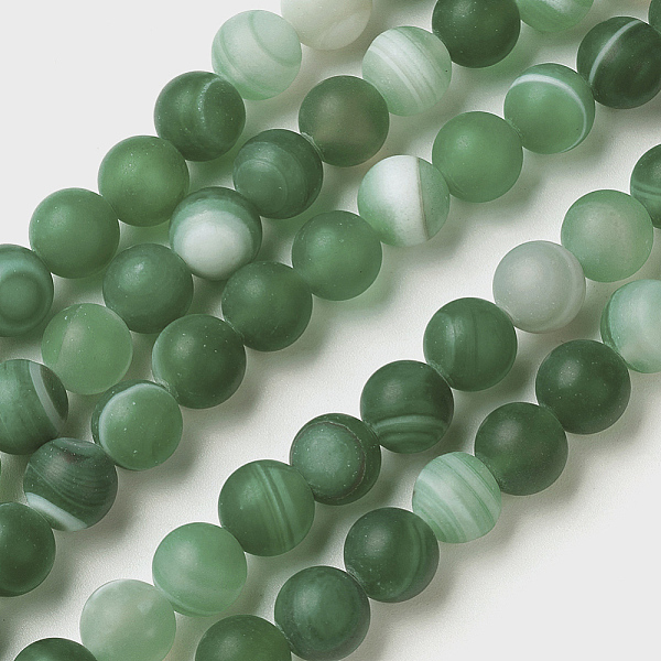 PandaHall Natural Grade A Striped Agate/Banded Agate Beads Strands, Dyed & Heated, Frosted, Round, Sea Green, 10mm, Hole: 1.2mm, about...
PandaHall Natural Grade A Striped Agate/Banded Agate Beads Strands, Dyed & Heated, Frosted, Round, Sea Green, 10mm, Hole: 1.2mm, about...