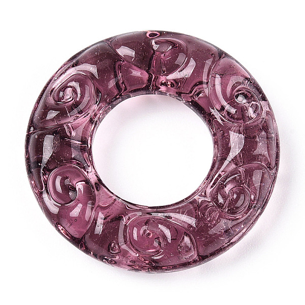 PandaHall Handmade Lampwork Linking Rings, Textured Round Ring, Old Rose, 25x5.5mm, Inner Diameter: 11.5mm Lampwork Ring
PandaHall Handmade Lampwork Linking Rings, Textured Round Ring, Old Rose, 25x5.5mm, Inner Diameter: 11.5mm Lampwork Ring