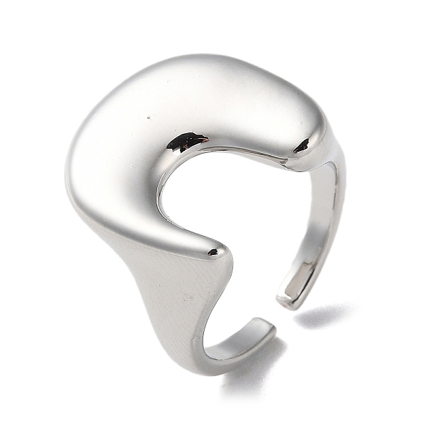 PandaHall Rack Plating Brass Arch Open Cuff Rings, Cadmium Free & Lead Free, Platinum, Inner Diameter: 17.4mm Brass Letter U
PandaHall Rack Plating Brass Arch Open Cuff Rings, Cadmium Free & Lead Free, Platinum, Inner Diameter: 17.4mm Brass Letter U