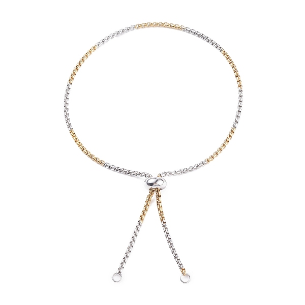 PandaHall 304 Stainless Steel Box Chains Slider Bracelet Making, Bolo Bracelet, with 304 Stainless Steel Jump Rings and 202 Stainless Steel...
PandaHall 304 Stainless Steel Box Chains Slider Bracelet Making, Bolo Bracelet, with 304 Stainless Steel Jump Rings and 202 Stainless Steel...