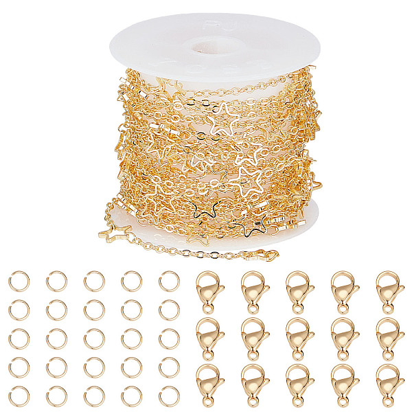 PandaHall SUNNYCLUE DIY Chain Necklaces Making Kits, Including Brass Star Link Chains, 304 Stainless Steel Lobster Claw Clasps & Open Jump...
PandaHall SUNNYCLUE DIY Chain Necklaces Making Kits, Including Brass Star Link Chains, 304 Stainless Steel Lobster Claw Clasps & Open Jump...