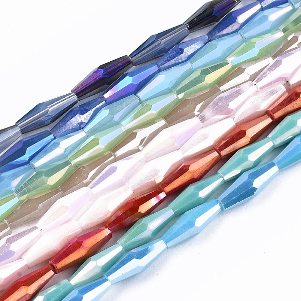 PandaHall Electroplate Glass Beads Strands, Faceted Bicone, Mixed Color, 12x4mm, Hole: 0.8mm, about 59~60pcs/strand, 27.56 inch(70cm) Glass..., Multicolor
PandaHall Electroplate Glass Beads Strands, Faceted Bicone, Mixed Color, 12x4mm, Hole: 0.8mm, about 59~60pcs/strand, 27.56 inch(70cm) Glass..., Multicolor