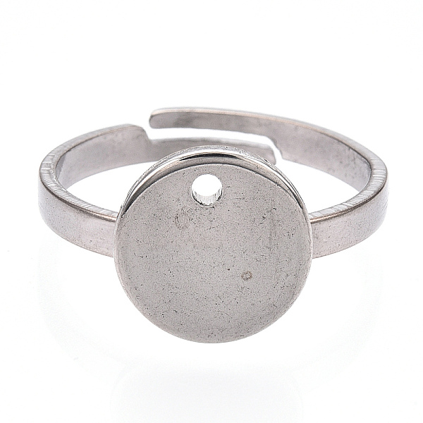 PandaHall Adjustable 304 Stainless Steel Pad Ring Settings, Stainless Steel Color, Tray: 10mm, 16mm 304 Stainless Steel
PandaHall Adjustable 304 Stainless Steel Pad Ring Settings, Stainless Steel Color, Tray: 10mm, 16mm 304 Stainless Steel