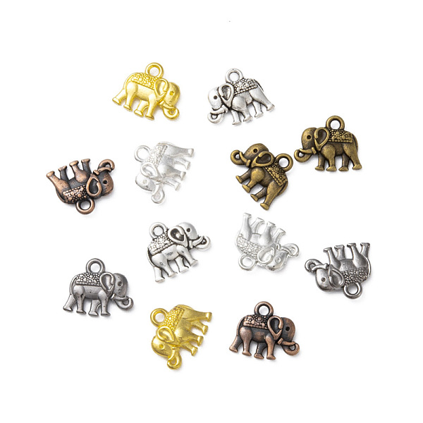 PandaHall Vintage Elephant Charms, Tibetan Style Alloy Pendants, Lead Free and Nickel Free, Mixed Color, 12x14x2.5mm, Hole: 1mm Alloy...
PandaHall Vintage Elephant Charms, Tibetan Style Alloy Pendants, Lead Free and Nickel Free, Mixed Color, 12x14x2.5mm, Hole: 1mm Alloy...