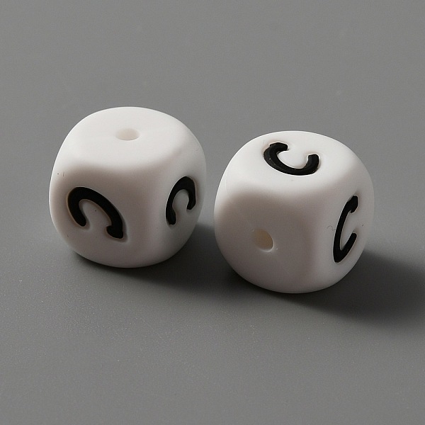 PandaHall Food Grade Eco-Friendly Silicone Beads, Chewing Beads For Teethers, DIY Nursing Necklaces Making, White Cube with Black Letter...
PandaHall Food Grade Eco-Friendly Silicone Beads, Chewing Beads For Teethers, DIY Nursing Necklaces Making, White Cube with Black Letter...