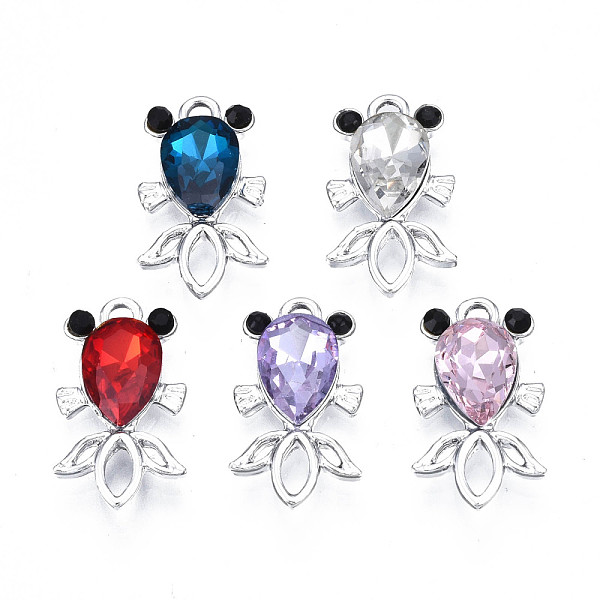 PandaHall Alloy Charms, with Rhinestone, Cadmium Free & Lead Free, Goldfish, Mixed Color, 20x11.5x4.5mm, Hole: 1.8mm Alloy+Rhinestone Fish..., Multicolor
PandaHall Alloy Charms, with Rhinestone, Cadmium Free & Lead Free, Goldfish, Mixed Color, 20x11.5x4.5mm, Hole: 1.8mm Alloy+Rhinestone Fish..., Multicolor