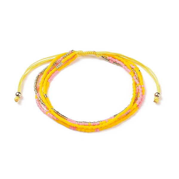 PandaHall Adjustable Glass Bead Braided Bead Bracelets, Multi-strand Bracelets for Women, Yellow, Inner Diameter: 2~3-1/8 inch(5~8cm) Glass...
PandaHall Adjustable Glass Bead Braided Bead Bracelets, Multi-strand Bracelets for Women, Yellow, Inner Diameter: 2~3-1/8 inch(5~8cm) Glass...