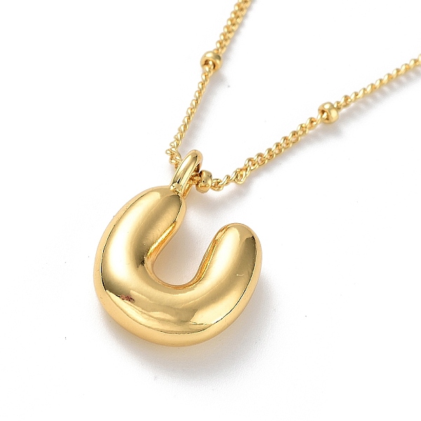 PandaHall Initial Letter Brass Pendant Necklaces, Real 18K Gold Plated, Letter U, 17.52 inch(445mm), Letter: 18.5x14mm. Brass Letter U
PandaHall Initial Letter Brass Pendant Necklaces, Real 18K Gold Plated, Letter U, 17.52 inch(445mm), Letter: 18.5x14mm. Brass Letter U