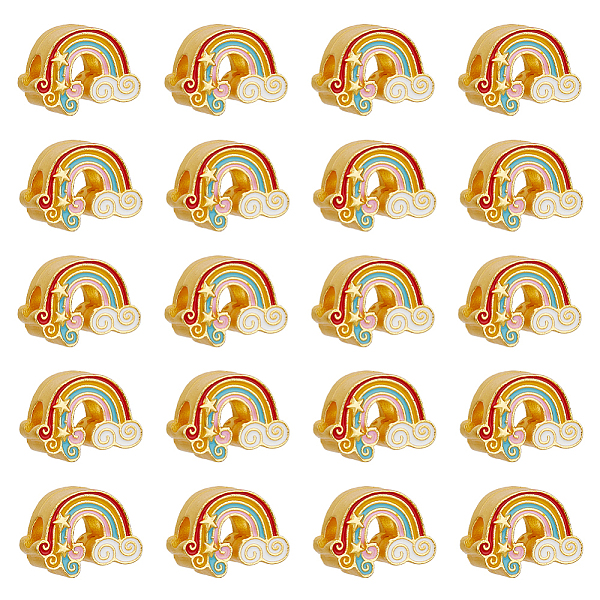 PandaHall DICOSMETIC 20Pcs Cloud and Rainbow Beads Enamel Rainbow Kawaii Beads Matte Gold Weather Theme Beads Large Hole Beads 4mm European...
PandaHall DICOSMETIC 20Pcs Cloud and Rainbow Beads Enamel Rainbow Kawaii Beads Matte Gold Weather Theme Beads Large Hole Beads 4mm European...