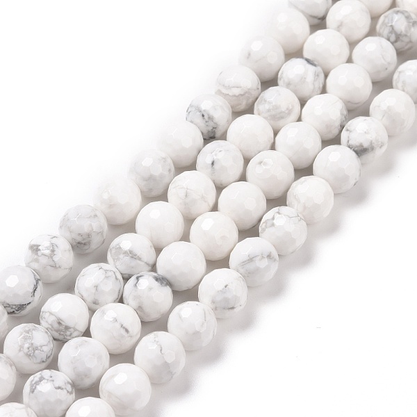 PandaHall Natural Howlite Beads Strands, Faceted(128 Facets), Round, 8.5mm, Hole: 1.2mm, about 45pcs/strand, 14.76''(37.5cm) Howlite Round
PandaHall Natural Howlite Beads Strands, Faceted(128 Facets), Round, 8.5mm, Hole: 1.2mm, about 45pcs/strand, 14.76''(37.5cm) Howlite Round