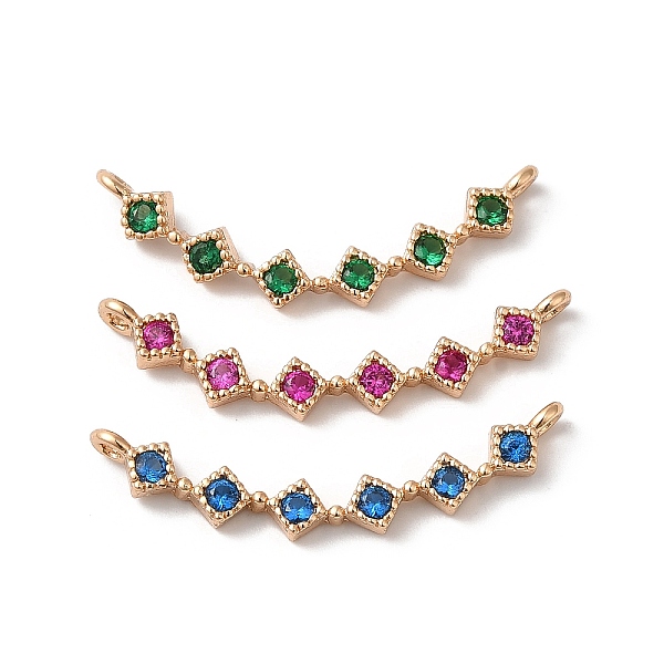 PandaHall Brass Pendants, with Glass, Rhombus, Golden, Mixed Color, 25x10x3mm, Hole: 1.2mm Brass+Glass Rhombus Multicolor
PandaHall Brass Pendants, with Glass, Rhombus, Golden, Mixed Color, 25x10x3mm, Hole: 1.2mm Brass+Glass Rhombus Multicolor