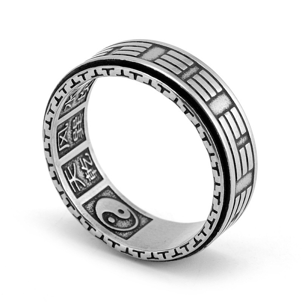 PandaHall Yin-yang Taiji Titanium Steel Rotating Finger Ring, Fidget Spinner Ring for Calming Worry Meditation, Stainless Steel Color, US...
PandaHall Yin-yang Taiji Titanium Steel Rotating Finger Ring, Fidget Spinner Ring for Calming Worry Meditation, Stainless Steel Color, US...