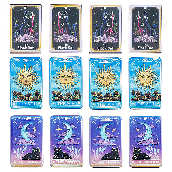 PandaHall HOBBIESAY 24Pcs 3 Styles Printed Acrylic Pendants, Rectangle with Tarot Pattern Charm, Mixed Patterns, 43~43.5x27~29.5x2.5mm, Hole...
PandaHall HOBBIESAY 24Pcs 3 Styles Printed Acrylic Pendants, Rectangle with Tarot Pattern Charm, Mixed Patterns, 43~43.5x27~29.5x2.5mm, Hole...
