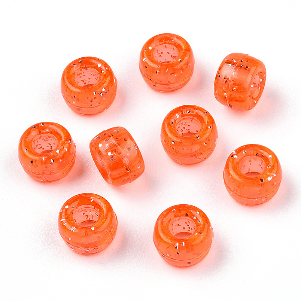 PandaHall Transparent Plastic Beads, with Glitter Powder, Barrel, Coral, 9x6mm, Hole: 3.8mm, about 1900pcs/500g Plastic Barrel Red
PandaHall Transparent Plastic Beads, with Glitter Powder, Barrel, Coral, 9x6mm, Hole: 3.8mm, about 1900pcs/500g Plastic Barrel Red