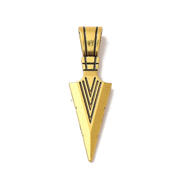 PandaHall Tibetan Style Alloy Pendant, Cadmium Free & Lead Free, Triangle, Antique Golden, 50x15.5x3mm, Hole: 8.5x5mm Alloy Triangle
PandaHall Tibetan Style Alloy Pendant, Cadmium Free & Lead Free, Triangle, Antique Golden, 50x15.5x3mm, Hole: 8.5x5mm Alloy Triangle