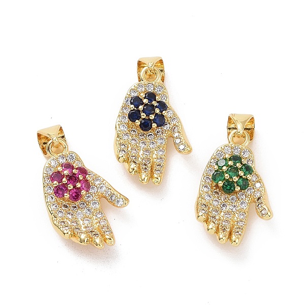 PandaHall Brass Micro Pave Cubic Zirconia Pendants, Hand with Flower Charms, Mixed Color, 19x11x5mm, Hole: 3x3.5mm Brass+Cubic Zirconia Body..., Multicolor
PandaHall Brass Micro Pave Cubic Zirconia Pendants, Hand with Flower Charms, Mixed Color, 19x11x5mm, Hole: 3x3.5mm Brass+Cubic Zirconia Body..., Multicolor
