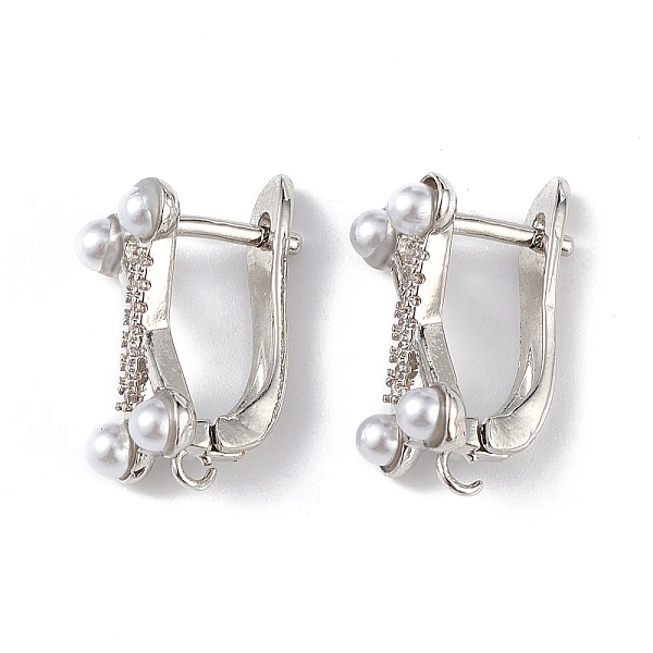 PandaHall Brass Criss Cross Hoop Earring Findings, Latch Back with Clear Cubic Zirconia and Plastic Pearl Beaded, Lead Free & Cadmium Free...
PandaHall Brass Criss Cross Hoop Earring Findings, Latch Back with Clear Cubic Zirconia and Plastic Pearl Beaded, Lead Free & Cadmium Free...