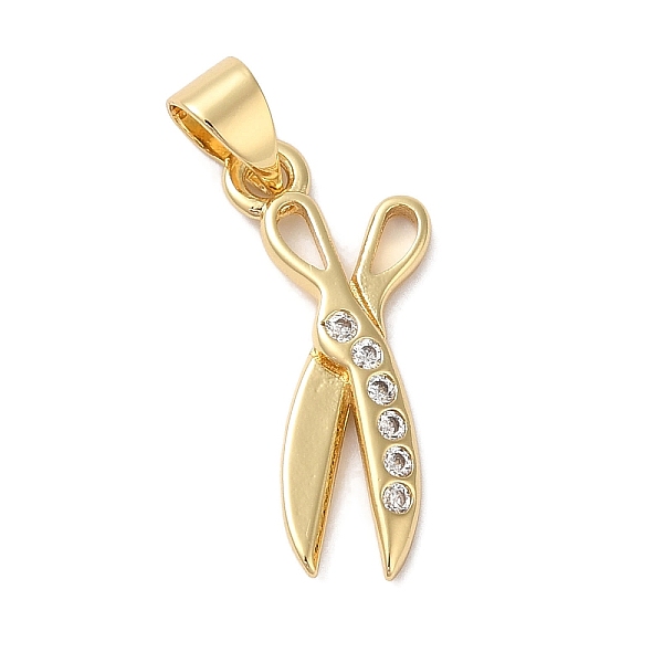 PandaHall Rack Plating Brass & Cubic Zirconia Pendants, Cadmium Free & Lead Free, Long-Lasting Plated, Scissor, Real 18K Gold Plated..., Clear
PandaHall Rack Plating Brass & Cubic Zirconia Pendants, Cadmium Free & Lead Free, Long-Lasting Plated, Scissor, Real 18K Gold Plated..., Clear