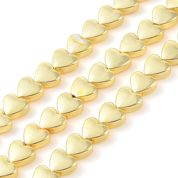 PandaHall Electroplated Synthetic Non-Magnetic Hematite Beads Strands, Heart, Golden Plated, 6x6x3mm, Hole: 0.9mm, about 73pcs/strand...
PandaHall Electroplated Synthetic Non-Magnetic Hematite Beads Strands, Heart, Golden Plated, 6x6x3mm, Hole: 0.9mm, about 73pcs/strand...