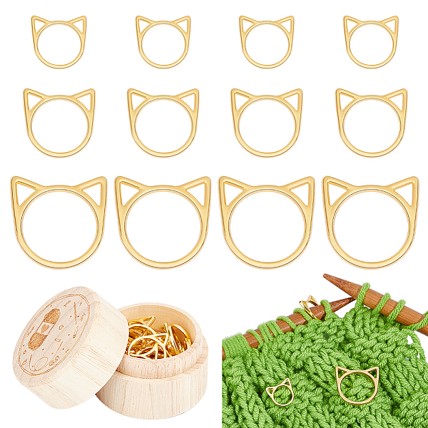 PandaHall AHANDMAKER 60Pcs Cat Shape Stitch Markers for Crocheting, 3 Size Alloy Crochet Stitch Markers for Knitting with Wood Storage Box...
PandaHall AHANDMAKER 60Pcs Cat Shape Stitch Markers for Crocheting, 3 Size Alloy Crochet Stitch Markers for Knitting with Wood Storage Box...