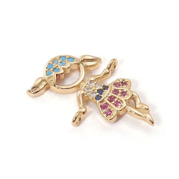 PandaHall Brass Micro Pave Cubic Zirconia Links connectors, Girl, Colorful, Golden, 21.5x15x2.5mm, Hole: 1.2mm Brass+Cubic Zirconia Human
PandaHall Brass Micro Pave Cubic Zirconia Links connectors, Girl, Colorful, Golden, 21.5x15x2.5mm, Hole: 1.2mm Brass+Cubic Zirconia Human