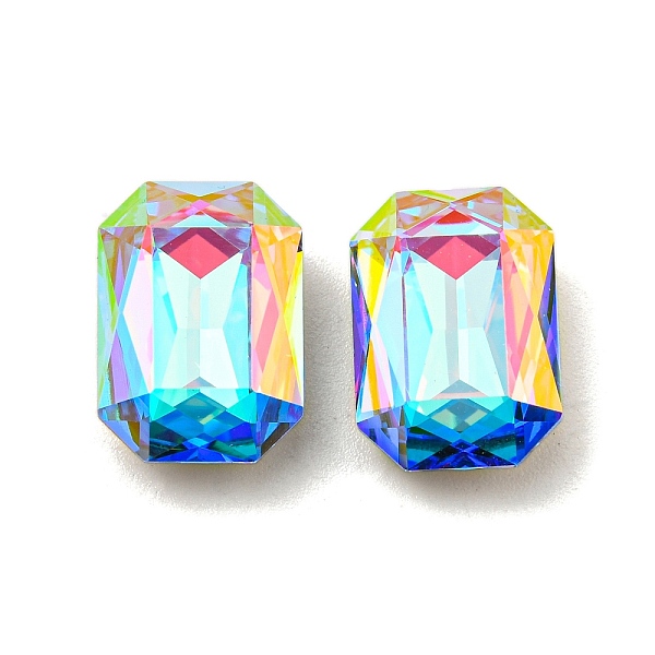 PandaHall Glass Rhinestone Cabochons, Point Back & Back Plated, Faceted, Rectangle, Aquamarine AB, 14x10x5.5mm Glass Rhinestone Rectangle..., Cyan
PandaHall Glass Rhinestone Cabochons, Point Back & Back Plated, Faceted, Rectangle, Aquamarine AB, 14x10x5.5mm Glass Rhinestone Rectangle..., Cyan