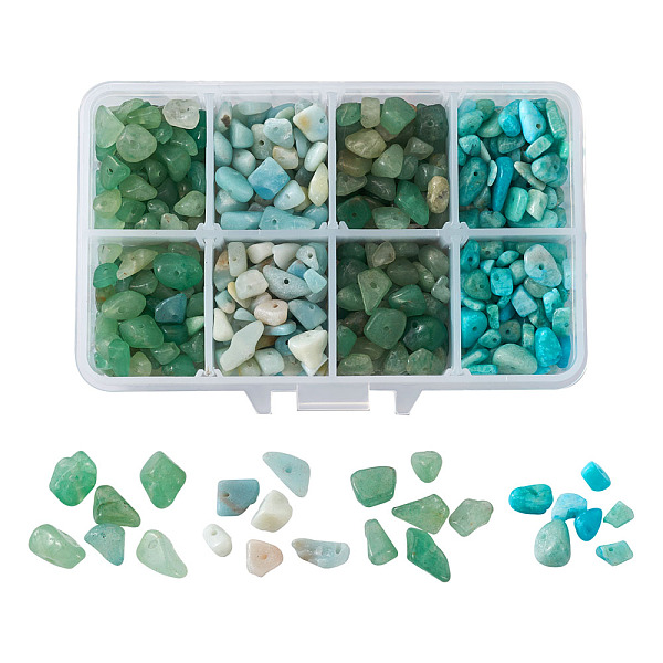 PandaHall Natural Green Aventurine & Amazonite Beads, Chips, 5~8x5~8mm, Hole: 1mm, 180g/box Mixed Stone Chip
PandaHall Natural Green Aventurine & Amazonite Beads, Chips, 5~8x5~8mm, Hole: 1mm, 180g/box Mixed Stone Chip