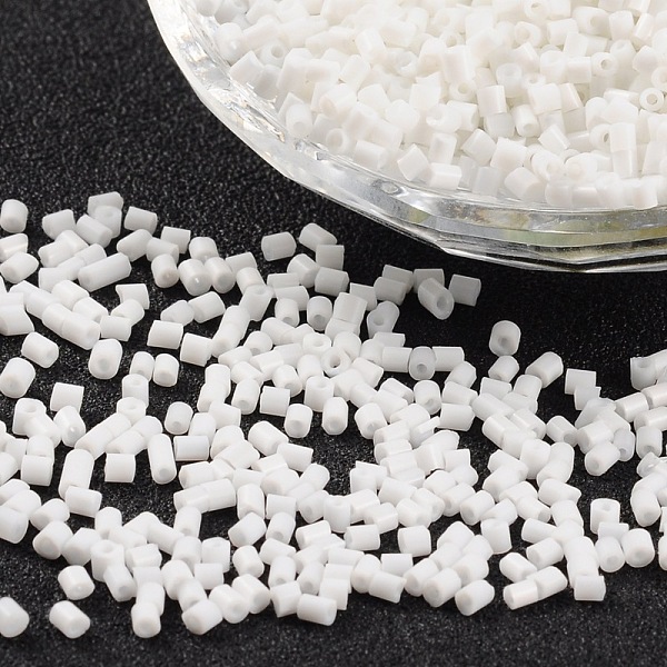 PandaHall Two Cut Glass Seed Beads, Hexagon, White, about 3mm long, 1.8mm in diameter, hole: 0.6mm, about 2333pcs/50g Glass White
PandaHall Two Cut Glass Seed Beads, Hexagon, White, about 3mm long, 1.8mm in diameter, hole: 0.6mm, about 2333pcs/50g Glass White