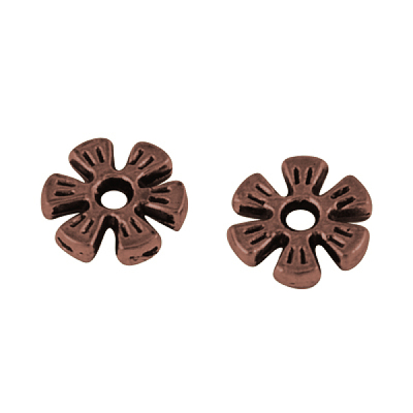 PandaHall Alloy Spacer Beads, Flower, Red Copper, 8x2mm, Hole: 1.6mm Alloy Flower
PandaHall Alloy Spacer Beads, Flower, Red Copper, 8x2mm, Hole: 1.6mm Alloy Flower
