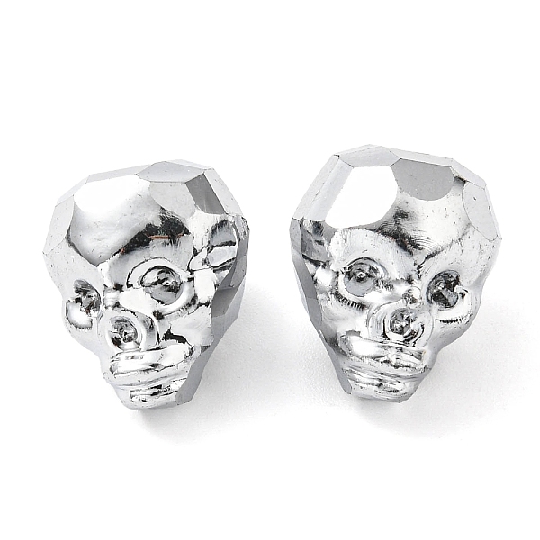 PandaHall Electroplate Glass Bead, Metallic, Faceted, Skull, Silver, 16x13x14~14.5mm, Hole: 1.6mm Glass Skull Silver
PandaHall Electroplate Glass Bead, Metallic, Faceted, Skull, Silver, 16x13x14~14.5mm, Hole: 1.6mm Glass Skull Silver