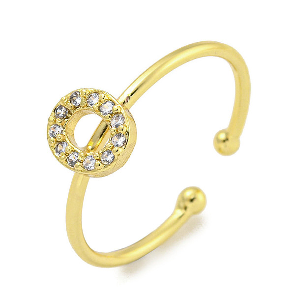 PandaHall Rack Plating Brass Open Cuff Rings for Women, with Cubic Zirconia, Cadmium Free & Lead Free, Long-Lasting Plated, Letter, Letter O...
PandaHall Rack Plating Brass Open Cuff Rings for Women, with Cubic Zirconia, Cadmium Free & Lead Free, Long-Lasting Plated, Letter, Letter O...