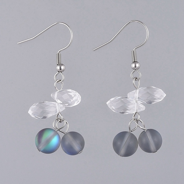 PandaHall Dangle Earrings, with Synthetic Moonstone Beads, Faceted teardrop, Glass Beads and Stainless Steel Earring Hooks, Mixed Color..., Multicolor
PandaHall Dangle Earrings, with Synthetic Moonstone Beads, Faceted teardrop, Glass Beads and Stainless Steel Earring Hooks, Mixed Color..., Multicolor